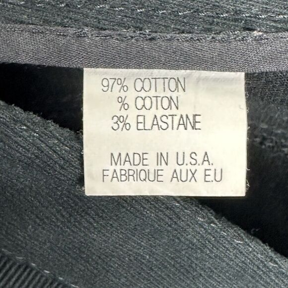 Theory Pants Womens 2 Black Riding Cotton Twill Ankle Zip Stretch Career Office - Picture 14 of 15